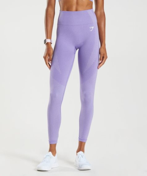 Women's Gymshark Vital Seamless 2.0 Leggings Lavender | NZ 9DLFGH